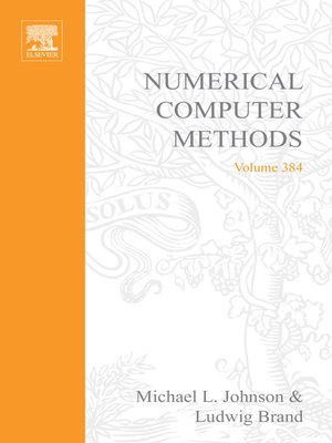 cover image of Numerical Computer Methods, Part E